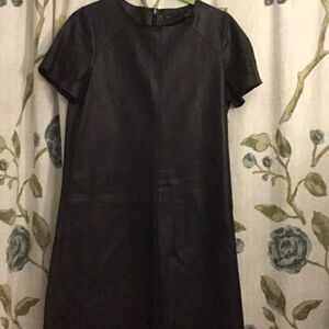 ♥️Zara  faux  leather  dress